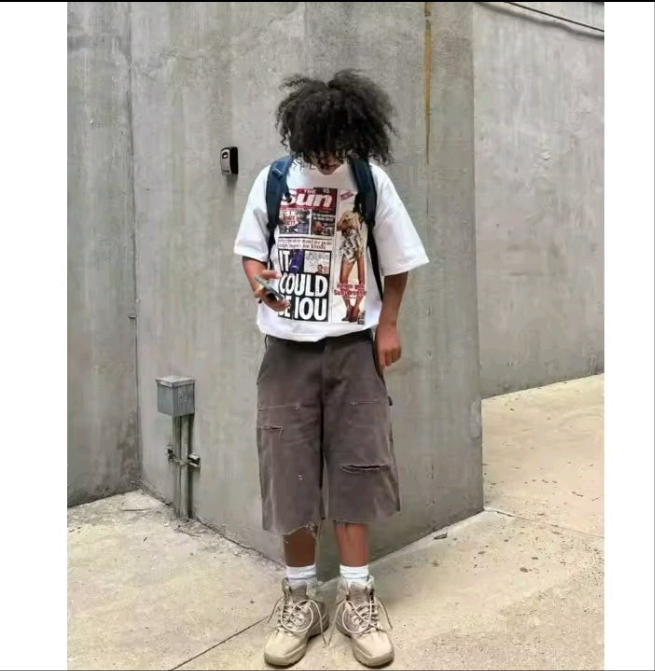 Hip hop printed summer short sleeve tee